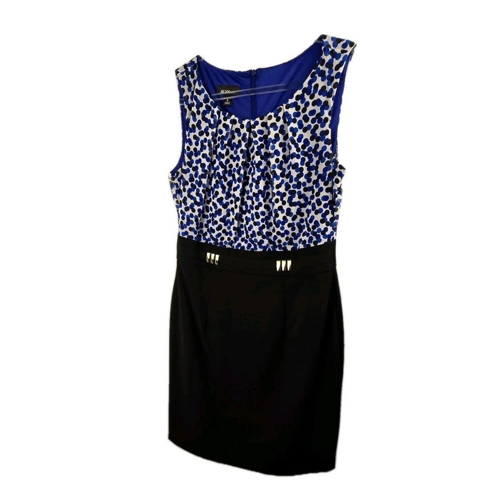 Alyx Career Sheath Sleeveless Dress Sz 8 Officecore Business Corporate Office - Picture 1 of 14